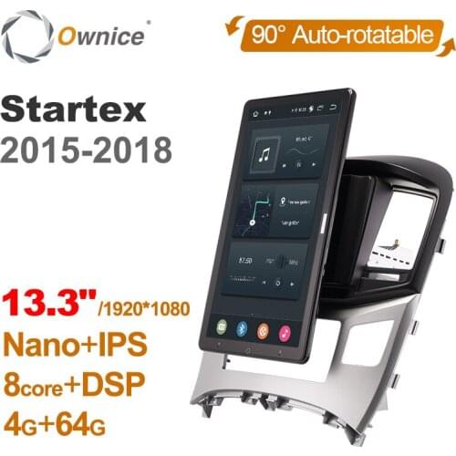 Tesla style PX6 13.3" Android 10.0 Car DVD Player Rotatable Navigation GPS Stereo Radio For Hyundai H1 H-1 Startex 2015-2018