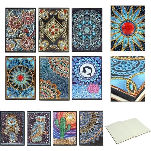 DIY Special Shaped Diamond Painting Notebook Diary Book 60 Pages A5 Notebook Embroidery Craft Gift