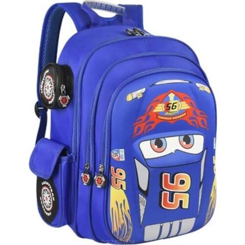 Disney McQueen Childrens Schoolbag Student Boys Girls School Bags Birthday Gift Cartoon Princess car 95 Children Backpack
