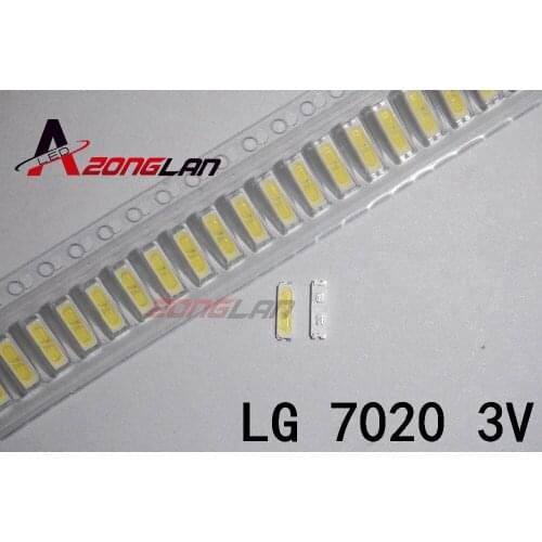 FOR LG Innotek LED 1000PCS LED Backlight 0.5W 7020 3V Cool white 40LM TV Application LEWWS72R24GZ00