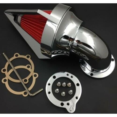 Chrome Cone Spike Air Cleaner Intake Motorcycle For Harley Sportster Touring