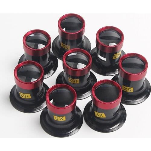 3X 5X 10X 15 Monocular Magnifying Glass Loupe Lens Magnifier Eyeglasses Jeweler Watch Magnifier Tool Accessory