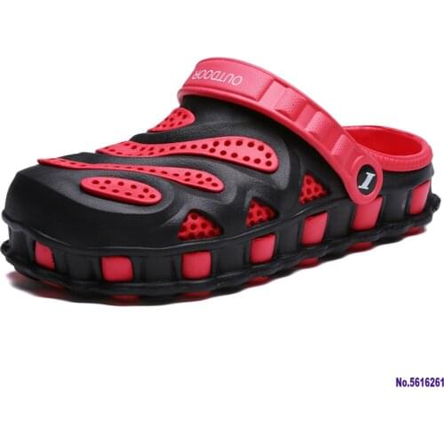 New Summer Slippers Aqua Breathable Water Beach Shoes For Men Jelly Slides Men Clogs Flat Shoes Plus Size 40-46