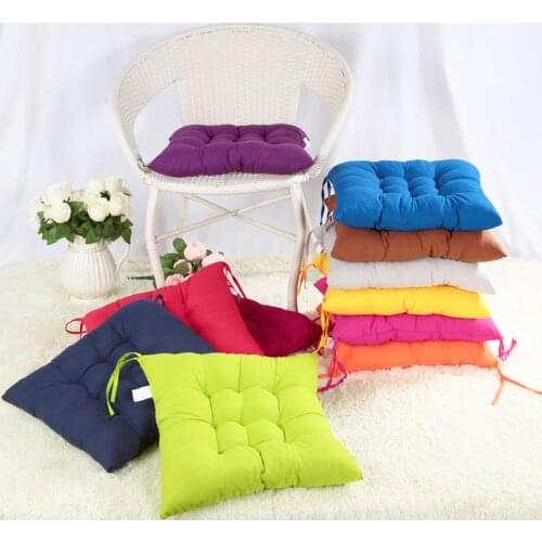 New 40*40cm Square Seat Chair Pad Cushion Pearl Cotton Colorful Chair Cusion Cushions Home Decor Pillow Plaid