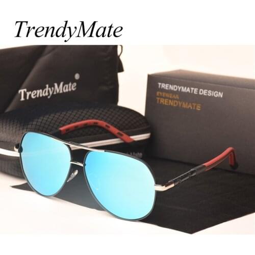 TrendyMate Men Vintage Aluminum Polarized Sunglasses Classic Brand Sun glasses Coating Lens Driving Eyewear For Men/Women 5558