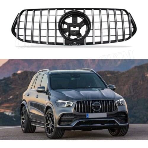 ABS Material Front Grill For Mercedes Benz GLE Class W167 GLE350 GLE450 GLE53 AMG Sport SUV 2020