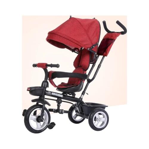 Rotatable Tricycle Baby Trike 1-7 Years Old Childrens Bicycles Baby Tricycles Stroller