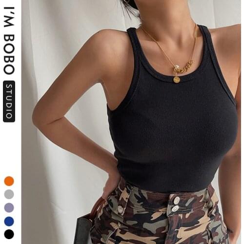 Sexy Tank Top Black Halter Crop Tops Women Summer Camis Backless Camisole Fashion Casual Tube Top Female Sleeveless Cropped Vest