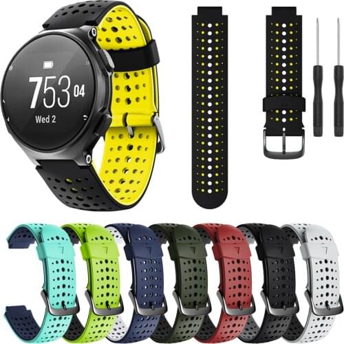 Silicone Wrist Band For Garmin Forerunner 235 Sport Strap Watchband for Garmin Forerunner 220 230 620 630 735XT Watch Bracelet