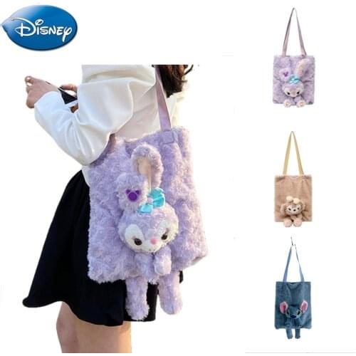 Disney Star Delu Duffy Stitch Tote Bags Women Children Cute Shoulder Bag Office Handbag Daily Casual Shopping Bags Shipping Free