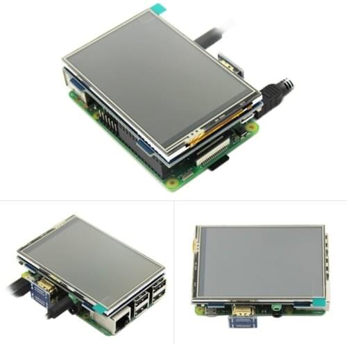 Tela lcd 3.5 polegadas hdmi usb touch screen, real hd 1920x1080, display lcd para raspberri 3 modelo b/orange pi (jogo de vídeo)