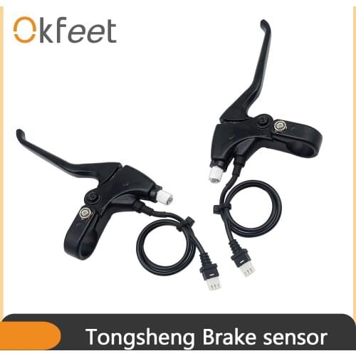 Okfeet TSDZ 2 Electric Bicycle Brake Lever Brake Sensor Tongsheng Black Aluminum Alloy Cut Off Power Brake