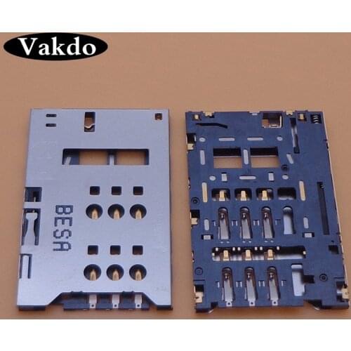 2pcs sim card reader slot tray holder module connector socket For ZTE Nubia Z5 mini z5mini NX402 NX401 NX40X U956 U807 plug