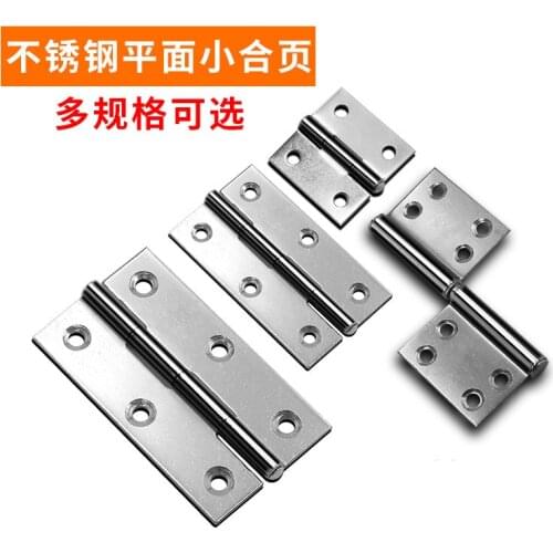 20 Pcs Small Cabinet Door Stainless Steel Flat Open Mini Mini Hinge 1 Inch 2 Inch 3 Inch Hinged Door and Window Hinge Hinge Box
