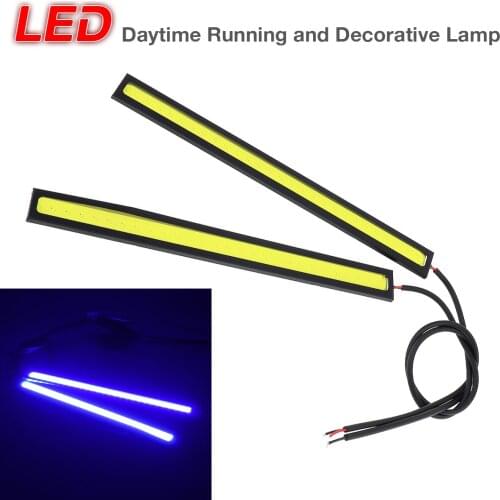 2x DC 12V 6W 6000K 500LM Super Bright White DRL Fog Driving Lamp Waterproof Car COB LED Lights Day Light