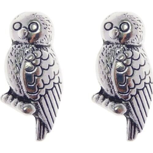 30pcs Charms 3D Animal Owl Beads Jewelry For Necklace Bracelet charms alloy pendant earrings DIY Crafts Keychain Accessories