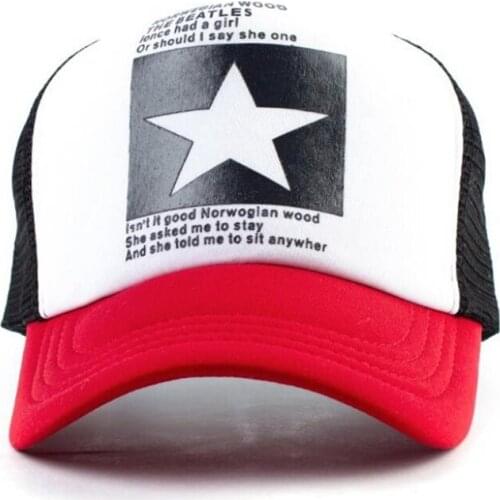 Unisex Summer Pentagram Baseball Cap Women Man Multicolor Adjustable Sports Hat Male Female Mesh Breathable Snapback Caps