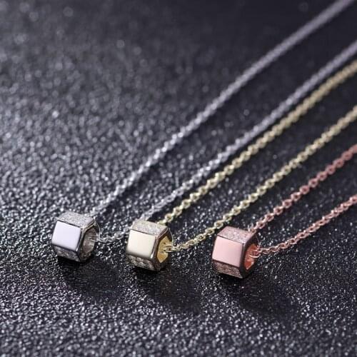 925 Sterling Silver Waistline Transfer Beads Clavicle Chain Necklace Women Streamlined Fashion Wedding Dress Jewelry Accessories