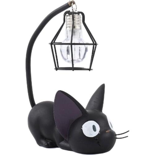 Kikis Cat Night Light for Kid Ghibli Kikis Delivery Service Black Cat Toy Lamp for Birthday Gift Bedroom Decoration TB