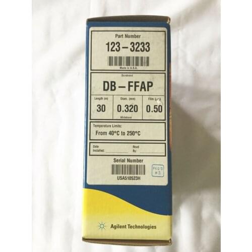 For 123-3233 Agilent GC Column DB-FFAP 30m, 0.32mm, 0.50u