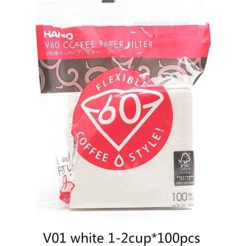 Japan Hario V60 Filter Coffee Paper 1-2 Cup 1-4 Cup Cafe V60 Dripper Barista for Coffee Maker Hario Genuine Reusable Filters