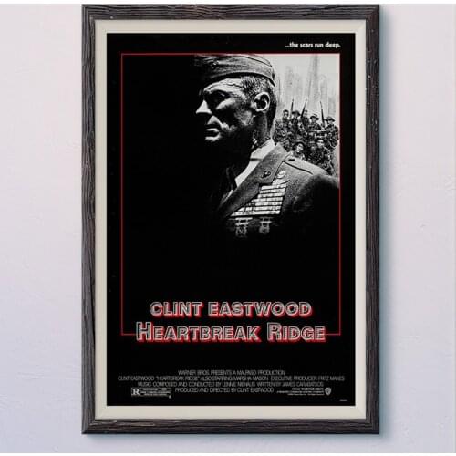 N146 HEARTBREAK RIDGE (2) Vintage Classic Movie Wall Silk Cloth HD Poster Art Home Decoration Gift