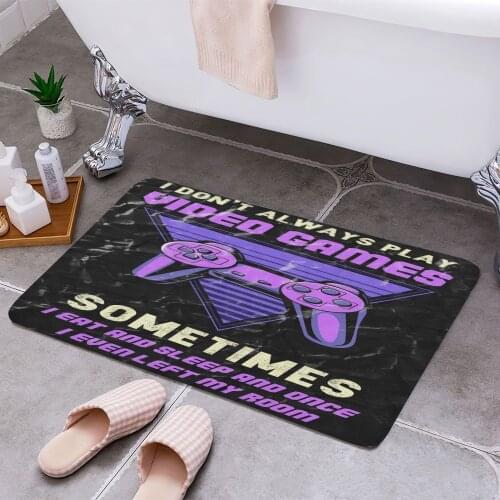 Videogames Gaming Gamer 3D Print Doormats Rectangle Non-Slip DoorMat Bedroom Kitchen Entrance Print Door rugs Dropshipping