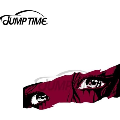 JumpTime 13 x 3.2cm Maroon Anime Manga. Graphic Eyes Windows Anime Windshield Surfboard Car Stickers Cartoon RV Personality Deal