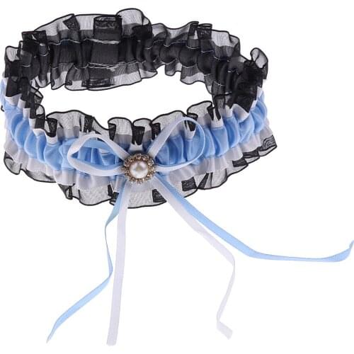 Bridal Wedding Diamond Bow Knot Lace Garter Wedding Dress Accessories