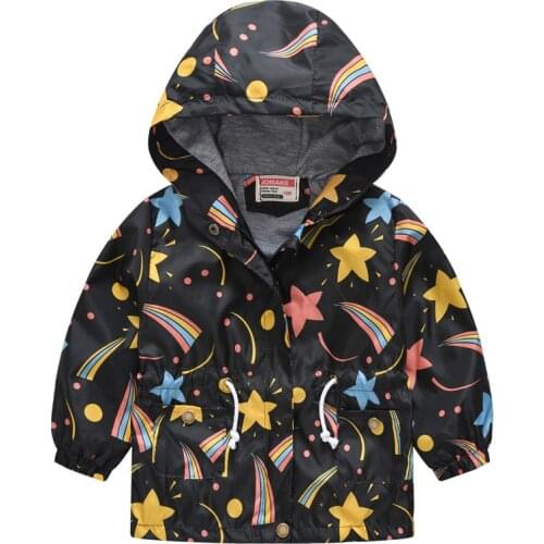Boys Jackets Outerwear Toddler Baby Girls Coat Jacket Autumn Children Hooded Windbreaker Coats Kids Waterproof Hoodies Jacket