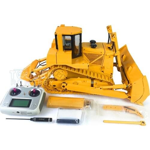 JDM AT9 1/14 Metal Assembled Hydraulic RC Bulldozer Model With Sound Pump ESC Motor Radio TH18486-SMT5