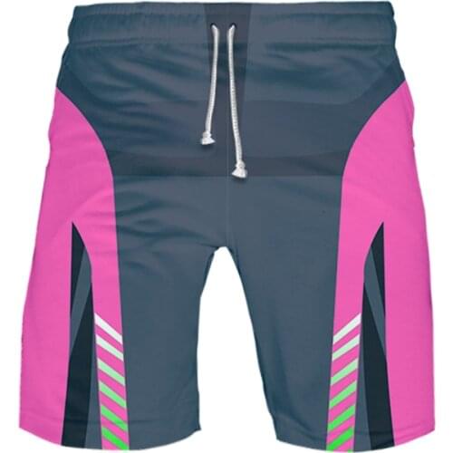 WAMNI 3D Men Running Shorts Funny Shorts Casual Stretch Pants Women Black Elastic Joggers Summer White Breathable Workout