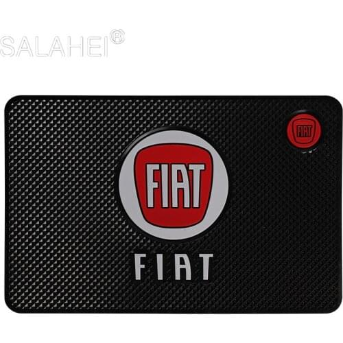 Car Non-Slip Mat Soft Silicone Dashboard Anti-Slip Storage Pad For Fiat Viaggio Abarth Punto 124 125 131 500 595 695 Panda Bravo