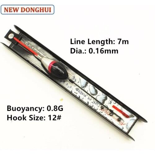 Newdonghui Fishing Float Set Float On Winder Ready-Made Rig 5pcs/pack or 10pcs/pack Fishing Accessory Tackle 0.8G 98624