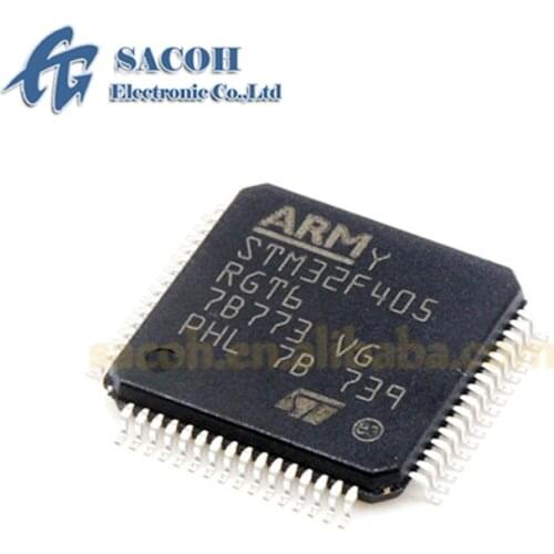 1PCS/lot New OriginaI STM32F405RGT6 or STM32F405VGT6 or STM32F405ZGT6 or STM32F405 LQFP-64 ARM Cortex-M4 32b MCU