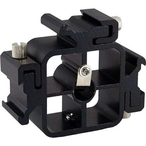 2020 NEW 3 in 1 adjustable camera triple hot shoe stand flash stand lamp stand umbrella stand photography tripod adapter