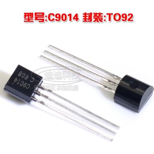 New C9014 TO-92 NPN Power Transistor Output 50V 0.1A S9014 TO92 Straight