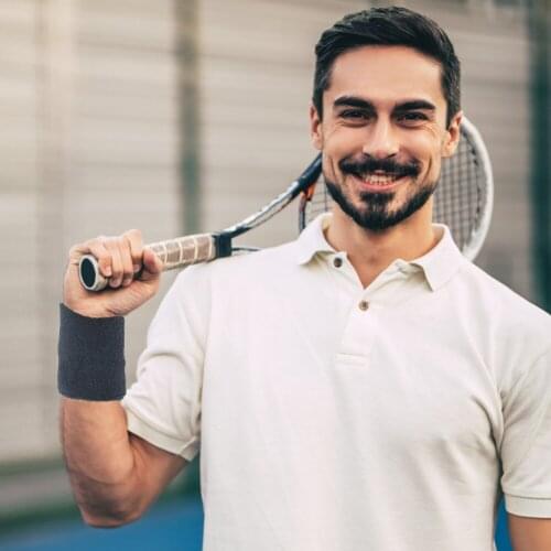 Tennis Badminton Sweatband Outdoor Running Wrist Support Sweat Wristband Sports for Outdoor Exercise Sport Decoration