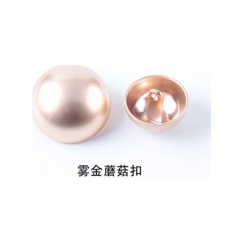 Free shipping 30pcs/lot frog gold 10mm-25mm Metal buttons round bald high fashion button mushroom shirt trench coat button