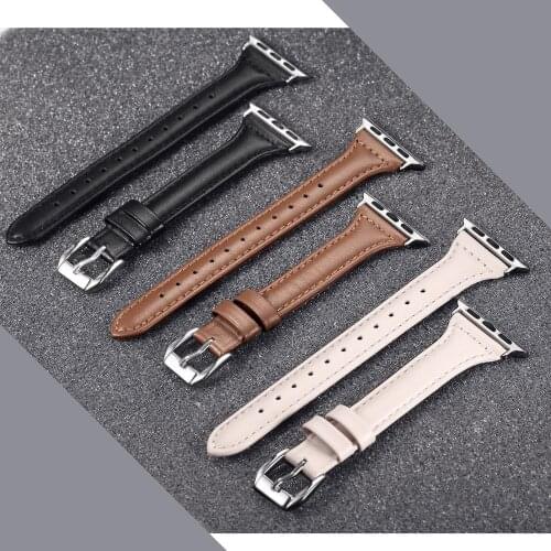 Genuine Leather sport strap For Apple Watch series 4/5 40mm 44mm Bracelet wristbands 44mm 40mm 42mm 38mm for iWatch Series 3/2/1