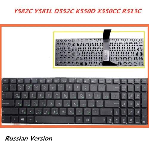 Laptop Russian Keyboard For Asus Y582C Y581L D552C K550D X550CC R513C S550 notebook Replacement layout Keyboard