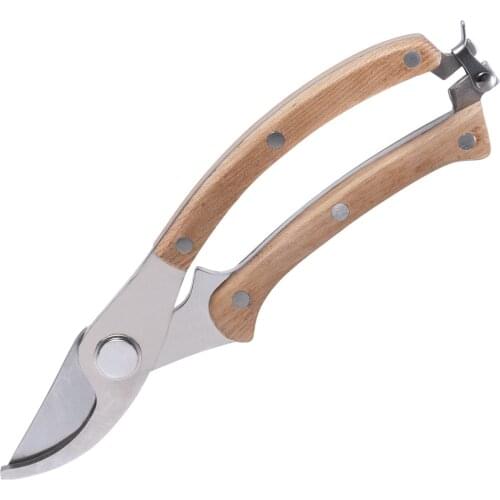 Garden Tools Pruning Scissors Secateurs Bonsai Shears Metal Gardening Pruner Tool Wooden Handle Cutter Fruit Household Tools