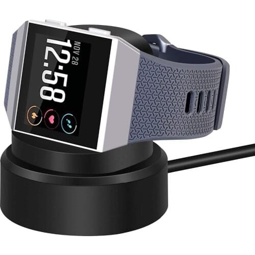 Silicone Replacement Charging Stand Charger for Fitbit Ionic Fitness Watch Cradle Dock Adapter Holder Desktop Station