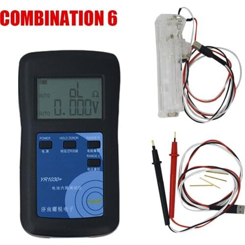 0~28V YR1030 Lithium Battery Internal Resistance Test Instrument Nickel Nickle Hydride Button Battery Tester Combination 6