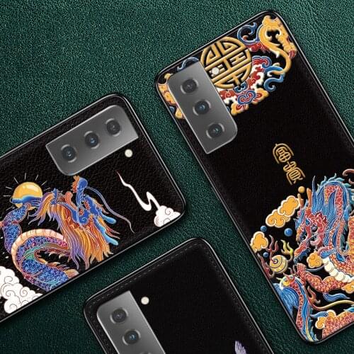 S20 Ultra Funda Case for Samsung Galaxy S20 Ultra S20 FE S20 Lite S30 S21 Ultra 3D Relief PU Leather Coque Phone Case Cover Capa