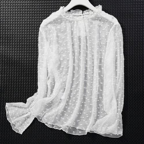 Прозрачные блузки WDDFLOWER China At AliExpress