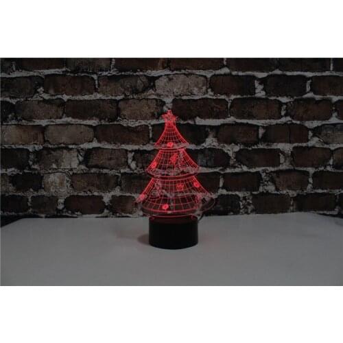 YJM-2823 12pcs/lot promote sales Christmas Tree decorations for home LED Night Lights indoor New Years Day