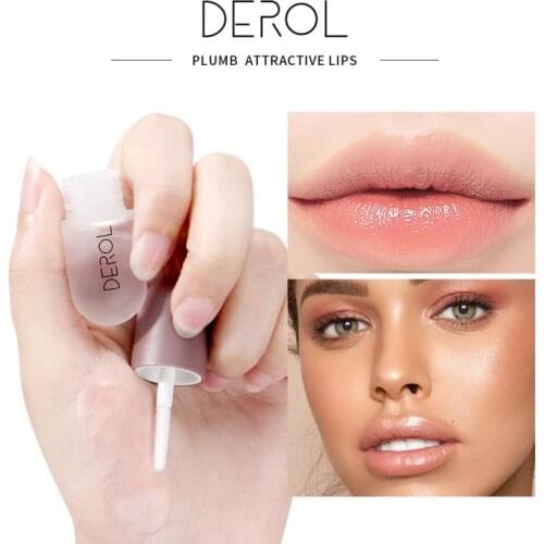 DEROL mint Lip Enhance Fluid Enlarges plump lips Hydrating Lip Mineral oil Reduce lip lines Moisturizing Essence Lip Gloss TSLM1