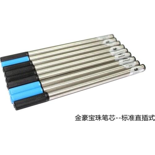 10 Pcs/Lot blue/black roller ball Pen Refills for any roller ball pen stationery office writing ink refill accessories
