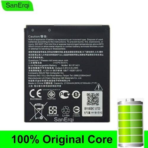 Battery For Asus ZenFone C ZC451CG Z007 B11P1421 Batteries B11P1421 2100mAh SanErqi